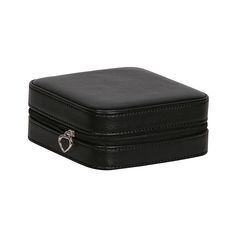 Mele and Co Dana Vegan Leather Jewelry Box in Black Pretty and practical, the Dana jewelry box and travel case keeps you focused on the essentials. With enough storage to keep your favorites near to hand and its elegant vegan leather finish, this jewelry case is just the ticket for any weekend ramble. Faux Leather Jewelry, Leather Mirror, Leather Jewelry Box, Travel Jewelry Box, Velvet Interiors, Travel Jewelry Case, Black Travel, Drawstring Pouch, Leather Travel