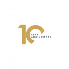 the ten year anniversary logo is shown