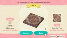 an animal crossing game screen showing the item in its box and how to use it