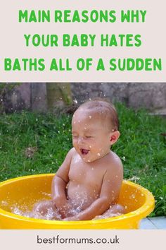 Main Reasons Why Your Baby Hates Baths All Of A Sudden Disrespectful Kids, Newborn Tips, Motherhood Encouragement, Newborn Baby Tips, Advice For New Moms, Baby Bath Time, Mindful Parenting, Baby Care Tips, Baby Prep