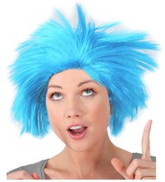 PRICES MAY VARY. 1 Blue Afro Fuzzy Wig - This blue afro style frizzy wig is the ideal character wig for all your favorite costume ideas. 1 Size Fits Most The Ideal Fuzzy Wig - A playful character wig makes a nice troll wig, etc. A Great Addition To Your Favorite Costumes - The ideal add on item for any costume, troll costume, clown costume, etc. 1 Blue Fuzzy Afro Troll Wig. 1 Blue Afro Frizz Costume Wig - The ideal wig for a clown, troll, or any other funny costume ideas.The Ideal Character Cost Burning Man Accessories, Punk Rock Hair, Punk Costume, Clown Wig, Troll Costume, Wig Costume, 80s Costume, Afro Style, Blue Wig