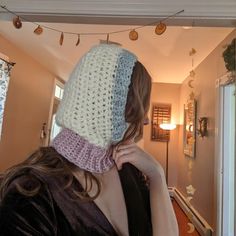 Handmade crochet balaclava. 100% Acrylic Yarn. Warm and cozy for winter!! 

#balaclava #crochetbalaclava #crochethat #crochethood #crochet Winter Balaclava, Crochet Balaclava, Crochet Hood, Needle Thread, Needle And Thread, Acrylic Yarn, Handmade Crochet, Hats For Women, Warm And Cozy