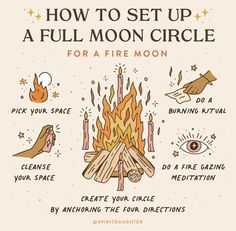 how to set up a full moon circle for a fire - burning meditation session by anachronic the four directions