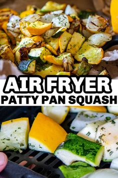 this air fryer patty pan squash recipe is the perfect side dish for any meal