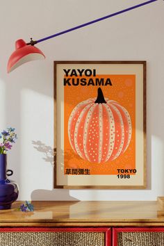 Yayoi Kusama pumpkin poster Yayoi Kusama Pumpkin, Playful Style, Orange Pumpkin, Yayoi Kusama, Pumpkin Orange, Art Lovers, Limited Stock