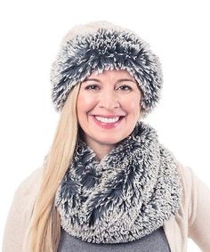 Neck Warmer - Fox Faux Fur Beanie With Faux Fur Trim For Cold Weather, Brimmed Faux Fur Hat For Winter, Crochet Hat With Fur Pom Pom, Faux Fur Pom Poms For Hats, Ruff Collar, Texting Gloves, Neck Warmers, Fur Pom Pom Beanie