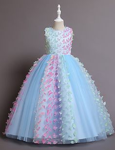 Junior Pageant Dresses, Toddler Princess Dress, Girls Birthday Party Dress, Dress Butterfly, Long Flower Girl Dresses, Toddler Flower Girls, Wedding Dresses For Kids, Girls Dresses Online, Robes Vintage