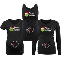 FREE SHIPPING!  Non-glitter design only. TRUE MATERNITY T-SHIRT!  Tank Top (TT), Short(SS) and Long(LS) Sleeve Available. All shirt material is 92% Polyester / 8% spandex, if you're unsure of the size order your normal, pre-pregnancy shirt size.  Shirts run true to size.   Sizes range from Small - 2X.   There may be some differentiation between the hue shown and provided since all computer screens are calibrated differently. If there are any questions I didn't cover here please feel free to mess Disney Christmas Shirts Pregnant, Pregnant Holiday Shirt, Pregnant Grinch Shirts, Thanksgiving Shirt For Pregnant Women, Halloween Shirt For Pregnant Women, Pregnant Shirt, Maternity Shirt, Glitter Design, Pregnancy Tshirts