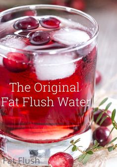 Fat Flush Water, Unsweetened Cranberry Juice, Lemon Diet, Fat Flush, Natural Detox Drinks, Detox Drinks Recipes, Diet Vegetarian