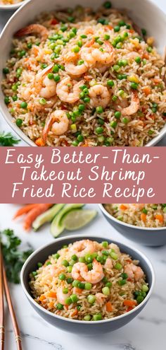 shrimp fried rice recipe with peas and carrots