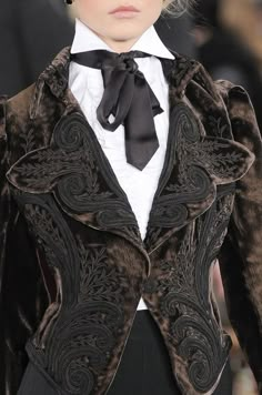 Sartorial Steampunk Inspiration | M&J Blog Mode Steampunk, Ralph Lauren Fall, Ralph Lauren Style, Victorian Steampunk, Steampunk Costume, Steampunk Clothing, Embroidered Jacket, Dieselpunk