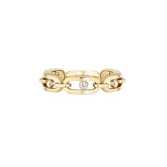 Messika Jewelry - YELLOW GOLD DIAMOND RING MOVE UNO MULTI | Manfredi Jewels Messika Ring, Multi Diamond Ring, Messika Jewelry, Modern Diamond Rings, Pink Gold Rings, Paris Jewelry, Luxury Ring, Yellow Gold Diamond Ring, Rose Gold Diamond Ring