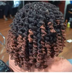 Rod set spiral curls Locs Rod Style, Spiral Locs Dreadlocks, Locs Rod Set, Rod Set Loc Styles, Perm Rod Set On Short Locs, Loc Perm Rod Set, Loc Rod Set, Roller Set Loc Styles, Perm Rods Locs