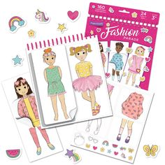 Buy Educational Insights® PaperCraft Fashion Parade at Michaels. com. Color your very own paper doll cuties! Large, easy-to-color dolls and outfit stickers stick (and unstick) for frustration-free design and display. Color your very own paper doll cuties! Large, easy-to-color dolls and outfit stickers stick (and unstick) for frustration-free design and display. Mix and match fashions for endless adorable outfits. Details: Paper For ages 3 and upContents: 1 spiral-bound book 24 dolls 160 outfit s Craft Fashion, Sweet Accessories, Paper Dress, Dolls Fashion, Simple Website, Childrens Gifts, Unusual Gifts, Business For Kids, Book Box