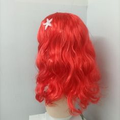 Mermaid Ariel Children's Cosplay Wig Red Hair Wavy Long Curly Wig Christmas Birthday Party Cosplay Red Hair Wavy, Ariel Wig, Christmas Party Accessories, Birthday Christmas Party, Anime Wigs, Long Hair Wigs, Long Curly Wig, Princess Cosplay, Christmas Birthday Party