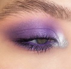 #purple #purpleaesthetics #glitter #eyebrows #eyeshadow #eyelashes #eyemakeup #eyemakeupgoals #mascara #makeup #makeuplover #makeupaddict #makeupart #makeupgoals #aesthetic #aesthetictumblr #tumblr #tumblrphotos #photography #vintage #vintageinspired #vintageaesthetic #pinterest #pinterestinspired Dark Purple Makeup Aesthetic, Speak Now Inspired Makeup, Speak Now Eyeshadow, Speak Now Eye Makeup, Speak Now Makeup Looks, Purple And Silver Makeup, Speak Now Makeup, Andromeda Aesthetic, Eras Makeup