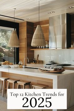 Kitchen Island Ideas Wood Top, Kitchen Design Neutral Colors, Deep Island Kitchen, White Oak Cabinets Soapstone Countertops, New Style Kitchen Design, Kokeena Kitchen, Countertop To Backsplash Transition, Manhattan Kitchen Design, Light Wood Kitchens Modern