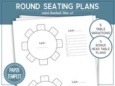 round seating plans for tables and chairs