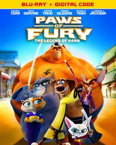 the movie poster for paw's fury, featuring characters from various films and cartoons