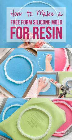 how to make a free form silgone mold for resinin with this step - by - step instructions