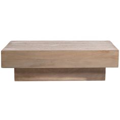 a wooden shelf sitting on top of a white wall