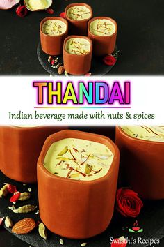 Thandai Holi Snacks, Thandai Recipes, Soft Drinks Recipes, Holi Recipes, Cold Drinks Recipes, Korean Bangs, Maha Shivaratri, Energy Bars Recipe