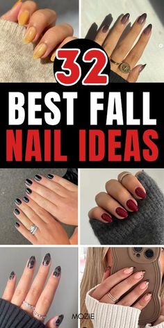 Nails Acrylic Designs Fall, Fall Nail Ideas Square, Short Nail Fall Designs, Nail Ideas Short Fall, Fall Nail Ideas Short, Cute Fall Nail Ideas, Tortoise Nails, Nails Spooky, Nails Gothic