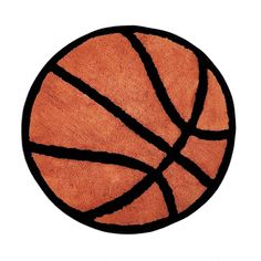 a basketball rug is shown on a white background