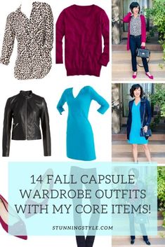 Fall Capsule Wardrobe with 14 basics in my closet! If you're building your fall outfits, start with this list of basics to implement into your fall style ideas! Leopard Print Outfits, Burgundy Outfit, My Core, Classic Style Outfits, Edgy Chic, Capsule Outfits