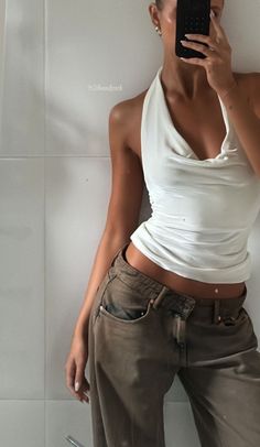 Backless Tank Top, Mode Zara, Rabbit Hole, Looks Chic, Instagram Foto, Looks Style, Mode Inspiration