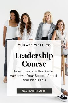 three women sitting on a chair with the words, how to become the go - to author in your space + attract your ideal client