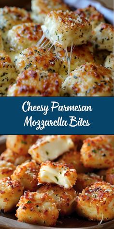 cheesy parmesan mozzarella bites are the perfect appetizer