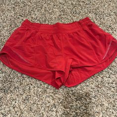 Like New Condition, Absolutely No Flaws, 2.5” Inseam Red Breathable Running Bottoms, Red Go-dry Workout Bottoms, Red Stretch Athletic Shorts For Running, Red Moisture-wicking Athletic Shorts For Yoga, Red Go-dry Athleisure Shorts, Red Stretch Go-dry Shorts, Red Athleisure Go-dry Athletic Shorts, Red Athleisure Athletic Shorts With Go-dry, Red Athleisure Running Shorts