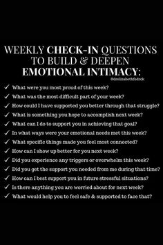 Emotional Intimacy, Getting To Know Someone