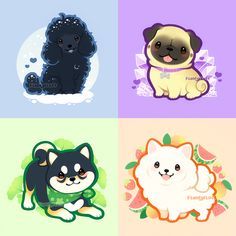 so cute which  one you would get Cute Dog Drawings Easy Kawaii, Ida Floofyfluff, Cute Dog Drawings, Drawing Cute Things, Chibi Dog, Kawaii Puppy, Posca Art