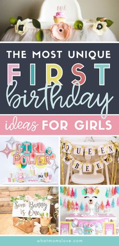 the most unique first birthday ideas for girls