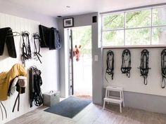 Garage Tack Room, Small Horse Barns, Barrel Racing Saddles, Dream Stables, Barrel Racing Tack