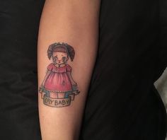 Pinterest // ConfusedTumblr ✧ Melanie Martinez Tattoo Ideas K-12, Melanie Martinez Inspired Tattoos, Melanie Martinez Tattoo Ideas, Melanie Martinez Tattoo, Martinez Tattoo, Kawaii Tattoo, Cute Little Tattoos, Baby Tattoos, Time Tattoos