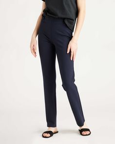 Quince Blue, Straight Legged Pants, Squat Proof Leggings, Straight Leg Pant, Ponte Pants, Bootcut Pants, Yoga Pant, Pocket Pants, Pants Straight