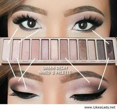 Urban decay naked 3 palette Mata Hooded, Urban Decay Naked 3, Makijaż Smokey Eye, Asian Eyes, Trendy Makeup, James Charles