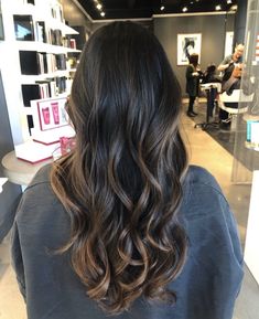 Baliage On Dark Hair, Hair Colour For Cool Undertones, Dark Brown Hair Blonde Highlights, Black Balayage, Blonde Highlights On Dark Hair, Dark Brunette Hair, Brown Hair Looks, Long Hair Tips