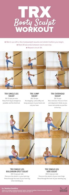 Squats are one of the most effective ways to train your legs and butt. To take them to the next level, use these TRX moves to transform your squats into more challenging variations. Get the workout here: http://paleo.co/trxsquats Inner Leg Workout, Trx Squat, Squat Workout, Yoga Iyengar, Workout Warm Up