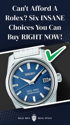 Upgrade your wrist game without emptying your wallet! Click to uncover six exceptional watch choices that offer unbeatable value and unmatched style. Seiko Automatic, Excited To See You, Wrist Game, Watch Lover