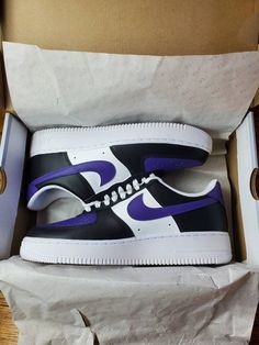 Custom Air Force 1 Purple | Etsy Custom Nike Air Force 1, Custom Nike Air Force, Risk Taker, Air Force 1 Custom, Custom Air Force 1, Custom Nike, Leather Paint, Custom Nikes, Custom Sneakers