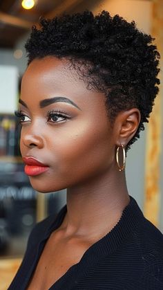 4C Chic: 30 Hairstyles That Celebrate the Beauty of Curls Texturized Short Hair, Short Twa Hairstyles 4c Hair, Black Woman Short Haircut, Twa 4c Hair, New Haircut For Women, Afro Natural Hairstyles, 4c Hair Afro, Short Hair 4c, Short Afro Hairstyles 4c Hair