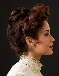 Gibson Girl - allisonlowery Edwardian Inspired Hair, 1890s Makeup, 1900 Hairstyles, 1890s Hair, 1800s Hairstyles, 1910 Hair, Gibson Girl Hair, Steampunk Hair