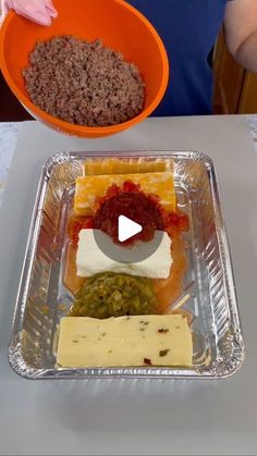 an image of food being served on a tray