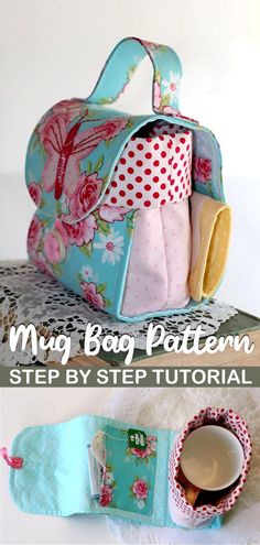 the sewing bag pattern is easy to sew and can be used as a purse