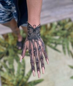 Bone Elegant Finger Tattoo Women Bone Tattoo On Hand, Hand On Throat Tattoo, Finger Tattoos Skeleton, Bone Hands Tattoo, Skeleton Hand Tattoo Girl, Tattoo Ideas On Hand For Women, Skelton Hand Tattoo Girl, Bones On Hand Tattoo, Woman Skeleton Tattoo