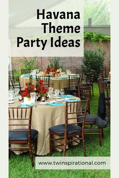 Havana Party Ideas Havana Themed Party, Havana Theme Party, Cuban Decor, Havana Nights Party Theme, Havana Party, Havana Nights Party, Cuban Food, Havana Nights, Cuban Cigars